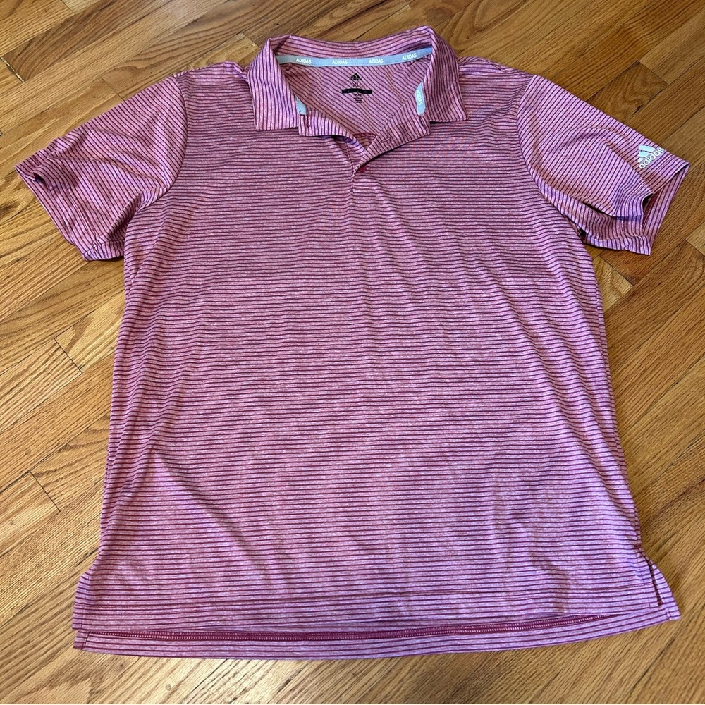 Adidas Men's Striped Polo Shirt